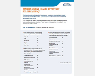 Men’s Sexual Health Questionnaire pdf
